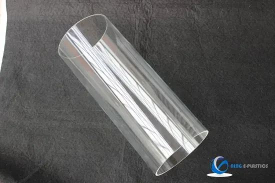 Transparent Large Cast Acrylic Tube with Size Customized