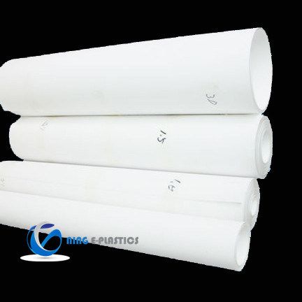 Pure White Color PTFE Moulded Sheet Customize Thickness