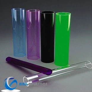 Light Diffusing Plastic Tube Acrylic Pipes Plastic Tube for Lighting Frosted Colorfull Acrylic Tube