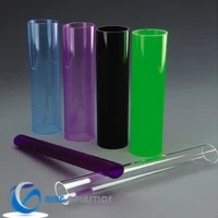 Light Diffusing Plastic Tube Acrylic Pipes Plastic Tube for Lighting Frosted Colorfull Acrylic Tube