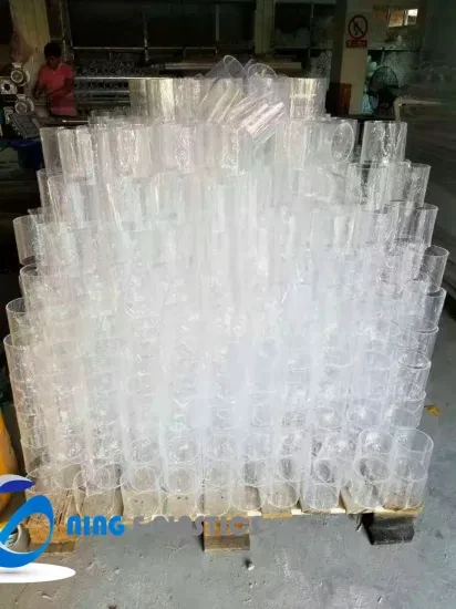 Clear PMMA Tube Plexiglass Pipe Large Polycarbonate Acrylic PMMA Tube for LED Lighting