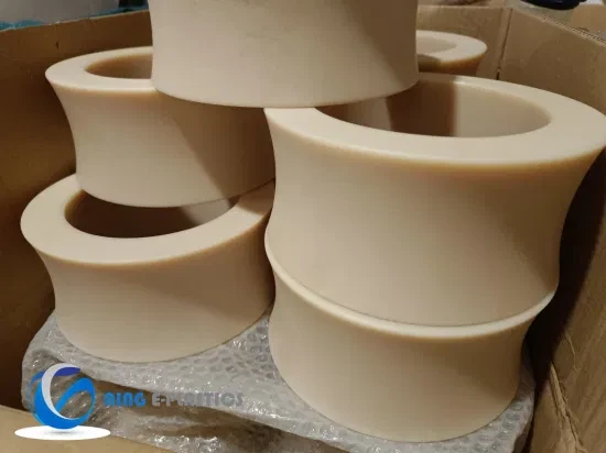 Wholesale Manufacturer CNC Machining PE Plastic Ring White UHMWPE Part