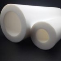 PTFE Black and White Tube