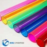 Clear Acrylic Tube for Algae and Water Tanks Diffussion Transparent Polycarbonate Tube PC Pipes for LED Lighting