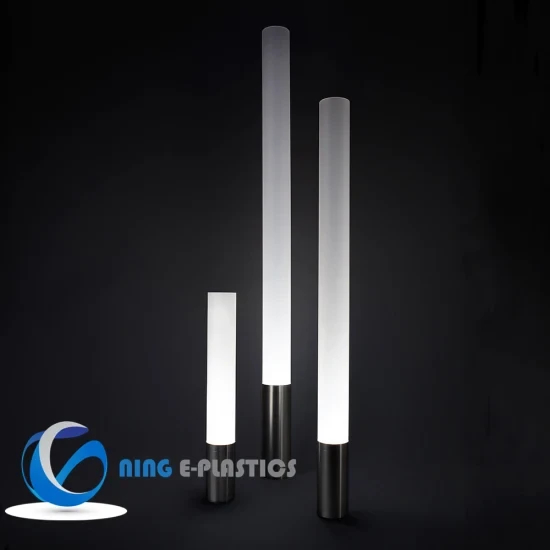 Light Frosted PC Milk White Acrylic Pipes Plastic Tube for Lighting