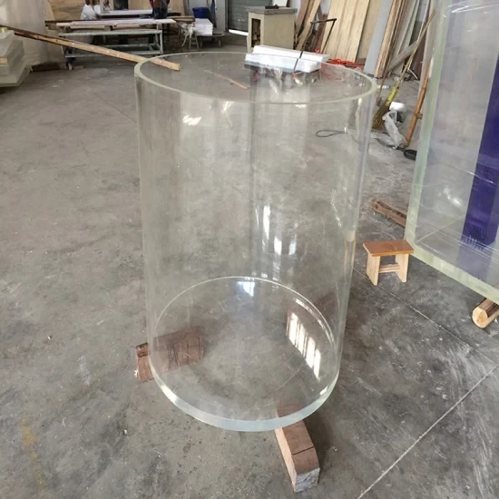 China Clear Acrylic Tube Pipe Big Diameter Cylinder-Aquarium Large Cylinder Acrylic Aquarium Tank for Sightseeing