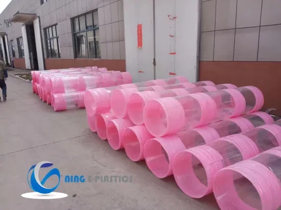 Custom Large Plastic Acrylic Tube / PC Pipes 400mm 500mm 600mm 700mm 800mm 1000mm