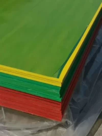 Plastics Sheet HDPE Rod with Yellow High Density Polyethylene HDPE Plate/Board for Side Block