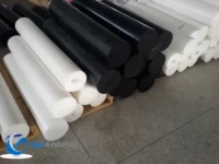 High Quality Extrusion 2-3mm Plastic ABS PTFE HDPE Nylon 66 POM Black Delrin Rod