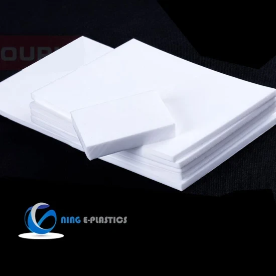 Pure White Color Moulded PTFE Sheet Customize Thickness