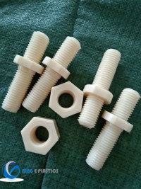 Professional UHMWPE Screw Plastic PE Threaded Rod