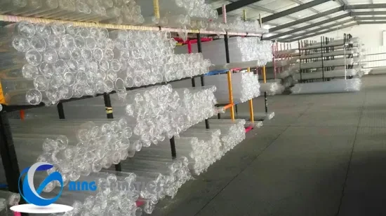 Clear PMMA Tube Plexiglass Pipe Large Polycarbonate Acrylic PMMA Tube for LED Lighting